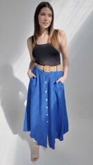 Falda Terni Azul