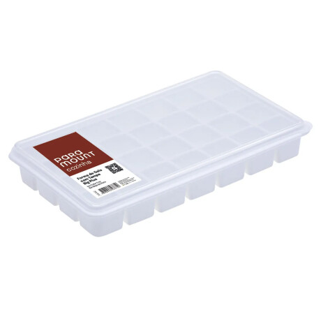 Cubetera Plástica con Tapa 28 Cubos Hielo Big Plus Paramount Blanco