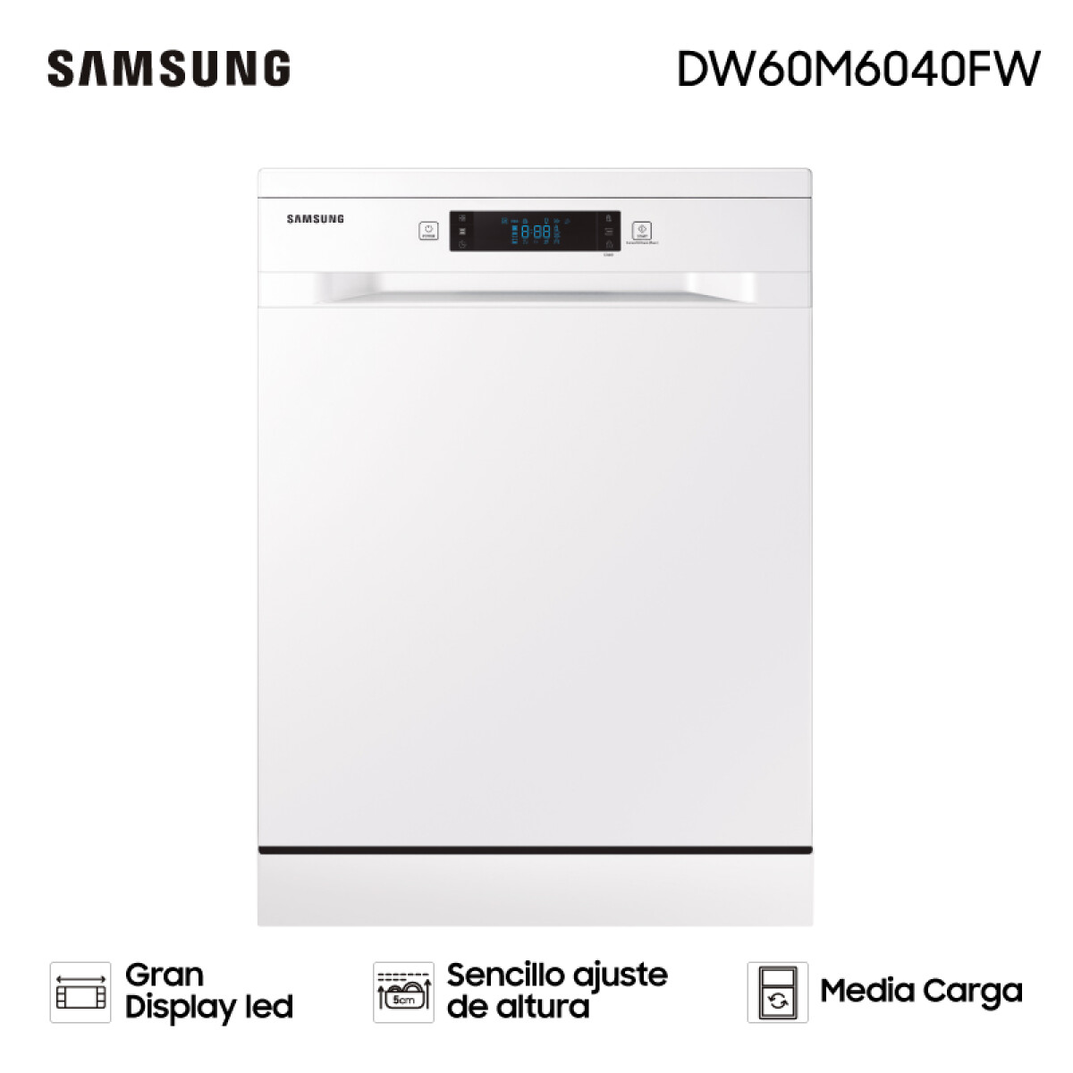 Lavavajillas Samsung Blanco DW60M6040FW 