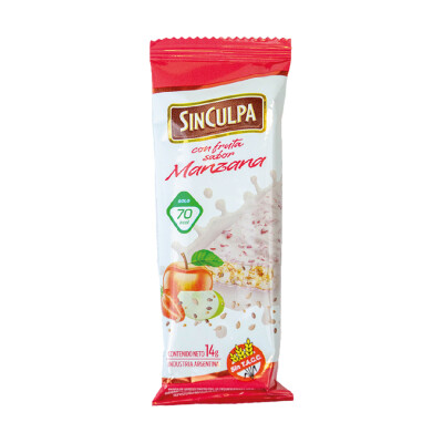 Barrita De Manzana Sin Culpa Barra Cereal Sinculpa Manzana