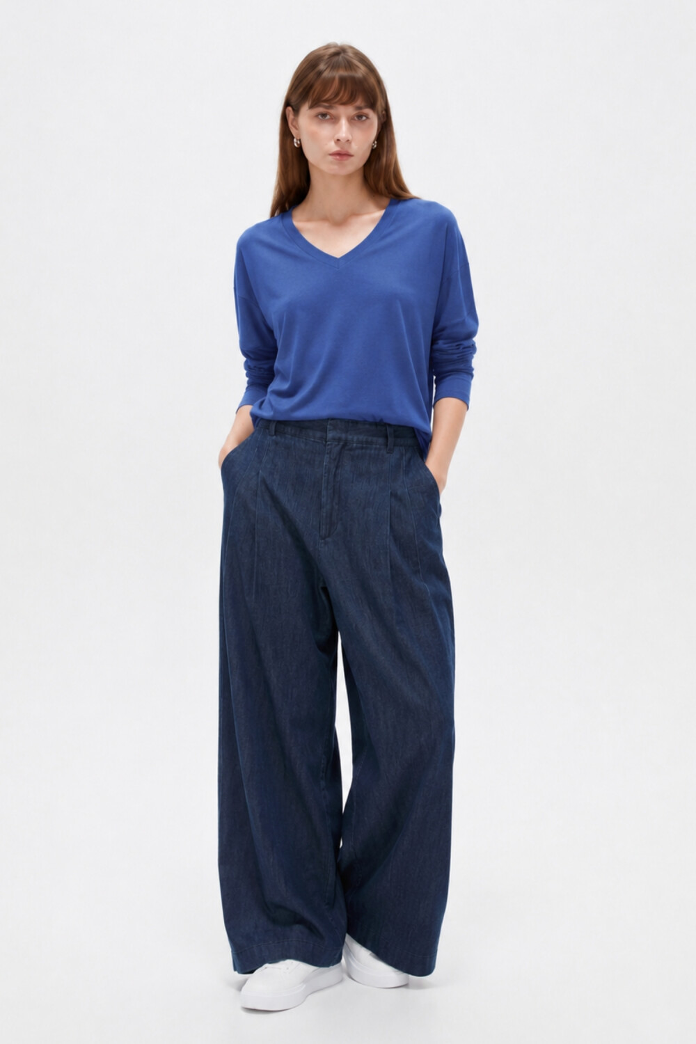 Remera Linie Azul Oscuro
