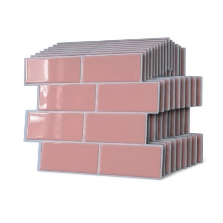 REVESTIMIENTO ADHESIVO 29 X 21 - LADRILLO ROSADO PACK X 10 REVESTIMIENTO ADHESIVO 29 X 21 - LADRILLO ROSADO PACK X 10