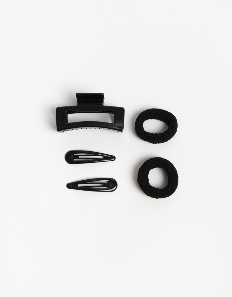 Accesorios Pelo Set Accesorios Pelo Set - Negro