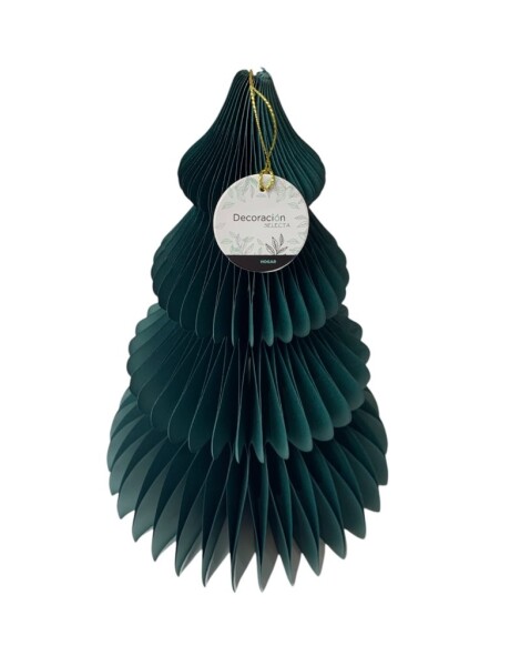 ADORNO ARBOL NAVIDAD 20x30CM PAPEL VERDE ADORNO ARBOL NAVIDAD 20x30CM PAPEL VERDE