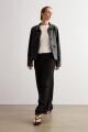 Pantalon recto negro