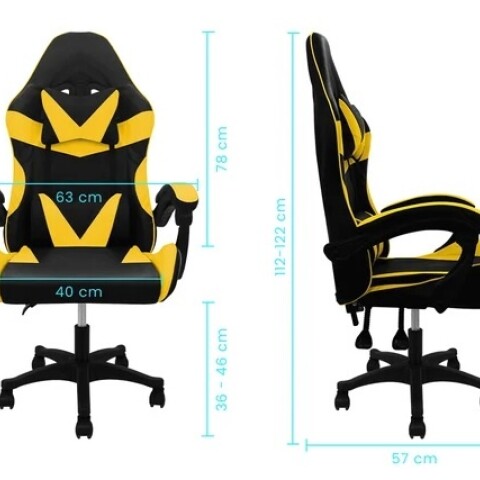 Silla Gamer Lumax Rom AMARILLO