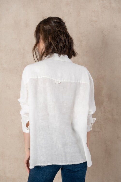 Camisa lino Miya Off White