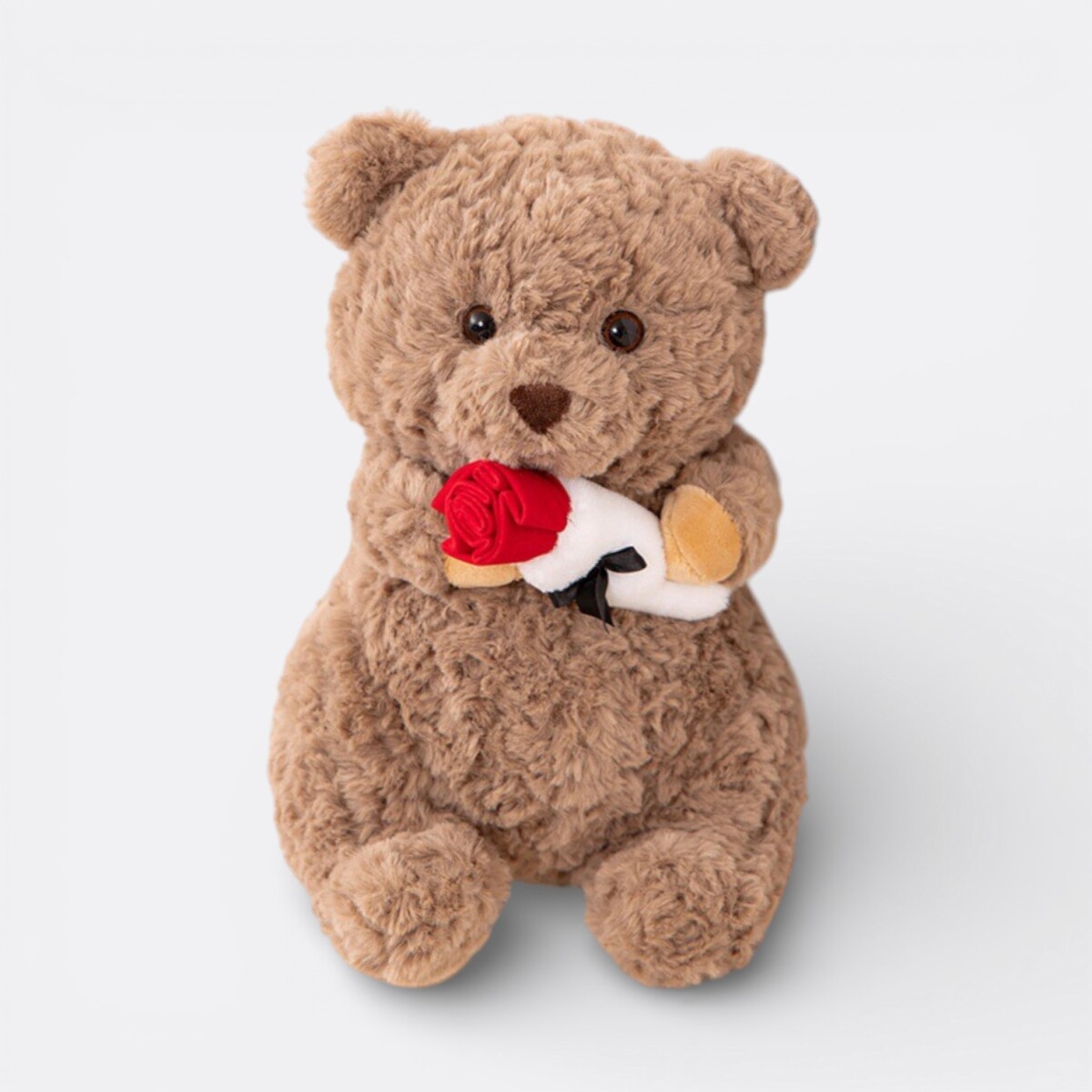 Oso de Peluche con Ramo de Flores 