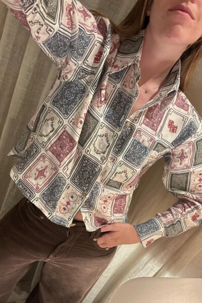Camisa Azar Print Ludika Camisa Azar Print Ludika