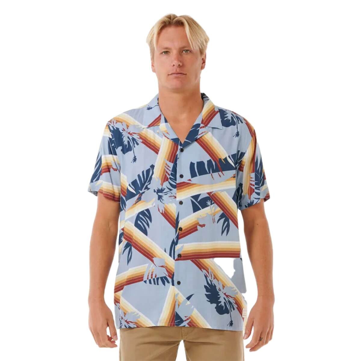 Camisa Rip Curl Surf Revival Hoffman - Celeste 
