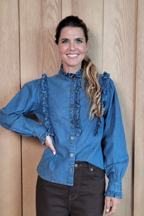 Camisa Uma Denim Azul