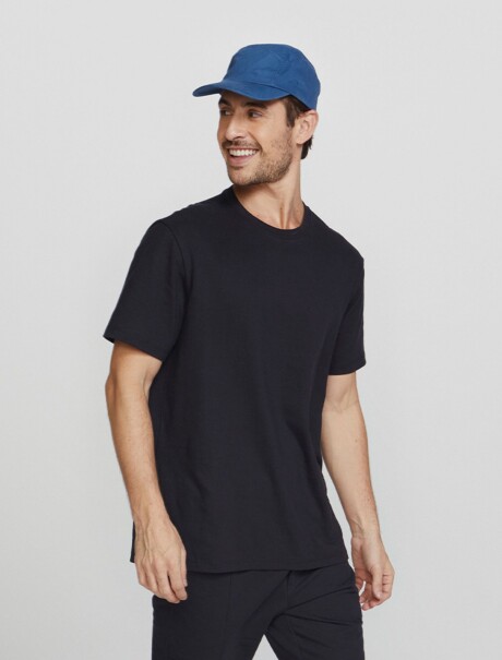 CAMISETA BÁSICA MANGA CORTA NEGRO