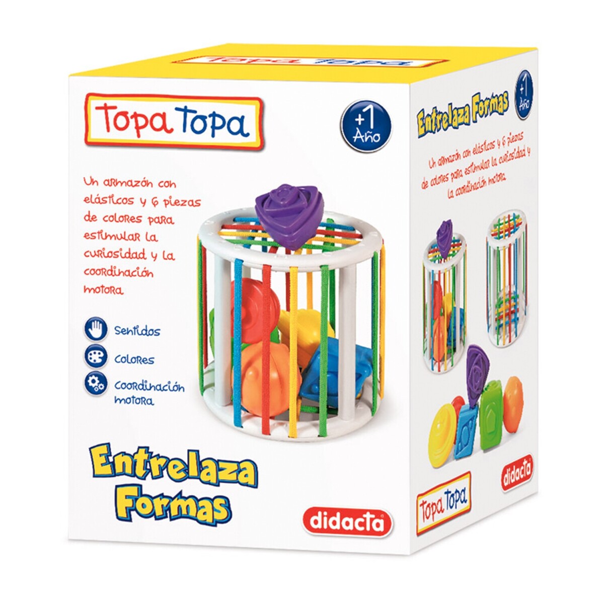 Juego Didacta Entrelaza Formas - Multicolor 