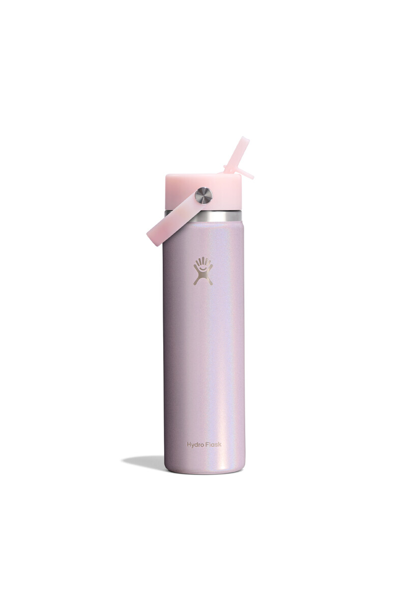 24 oz Wide Mouth Flex Straw Cap - Glimmer Pink 