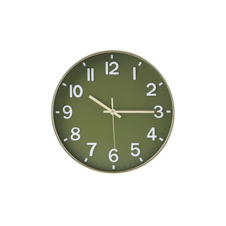 Reloj de pared 30 cm diámetro en colores Verde Musgo