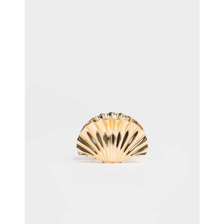Broche Metálico Caracola Dorado