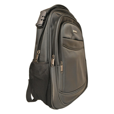 Mochila Sport 18" Para Notebook Candado Integrado Reforzada Gris