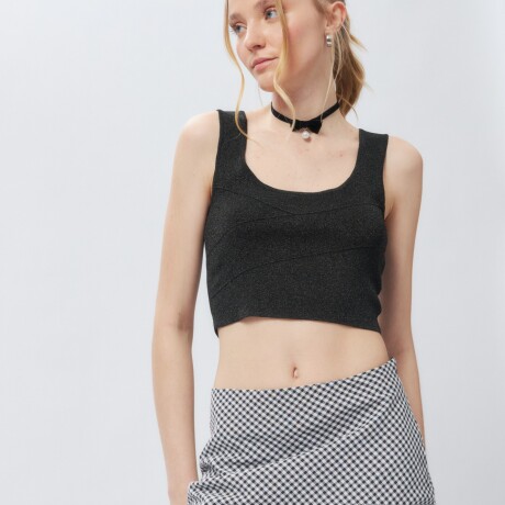 FALDA FARRING Negro/Blanco