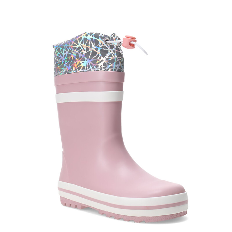 Botas de Lluvia Infantiles Croco Kids MILDEN con puño de nylon Rosado