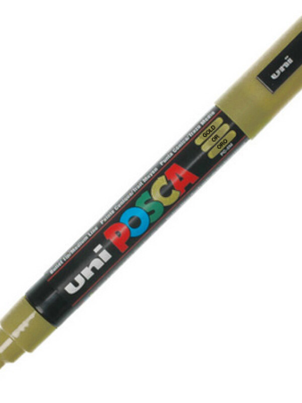 MARCADOR UNI POSCA 2.5 MM ORO N/A
