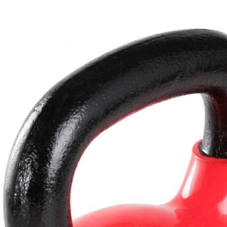 Pesa Rusa 20Kg Expert Hierro Macizo Kettlebell Mancuerna Recubierta Rojo