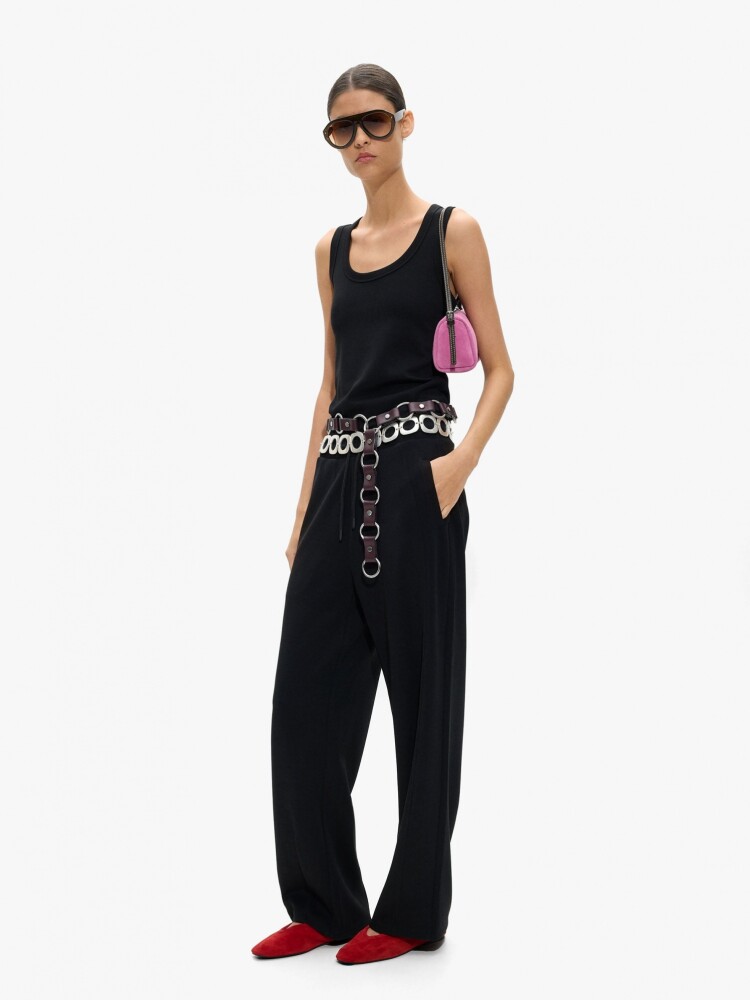 Pantalón Básico Con Tacto Suave negro