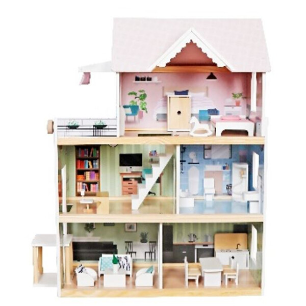 CASA DE MUÑECAS EN MADERA 3 PISOS CASA DE MUÑECAS EN MADERA 3 PISOS