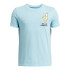 UA B PEACE LOVE UA SS-BLU BLU-494
