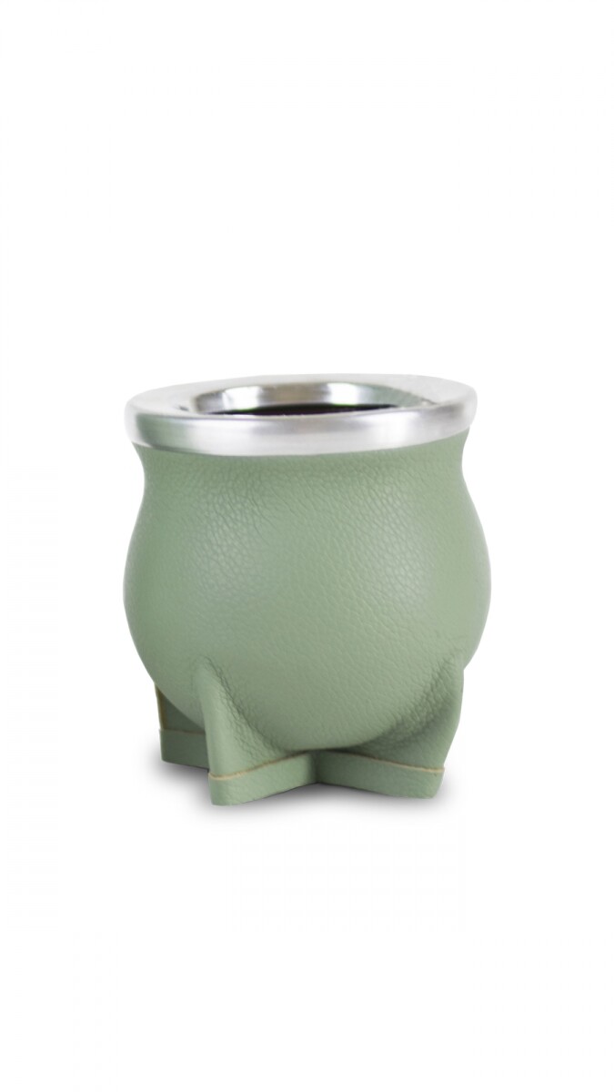 MATE DE CERÁMICA CHICO DELTA - MENTA PASTEL GRANEADO FINO 