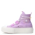 Championes de Mujer Converse Chuck Taylor Lift Hi Lila - Blanco