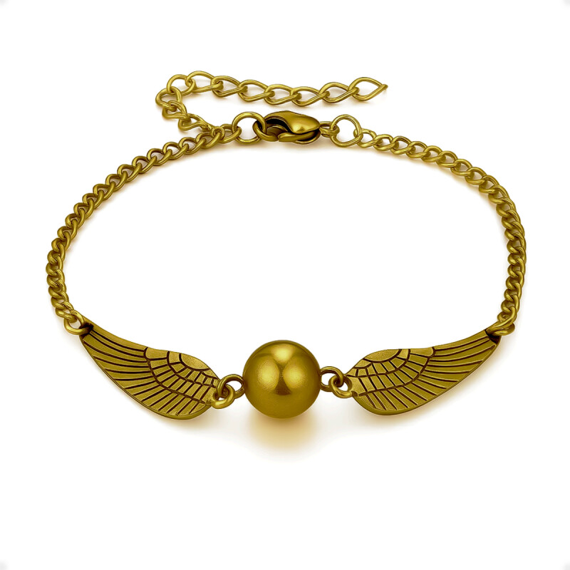 Pulsera Snitch De Harry Potter Dorada