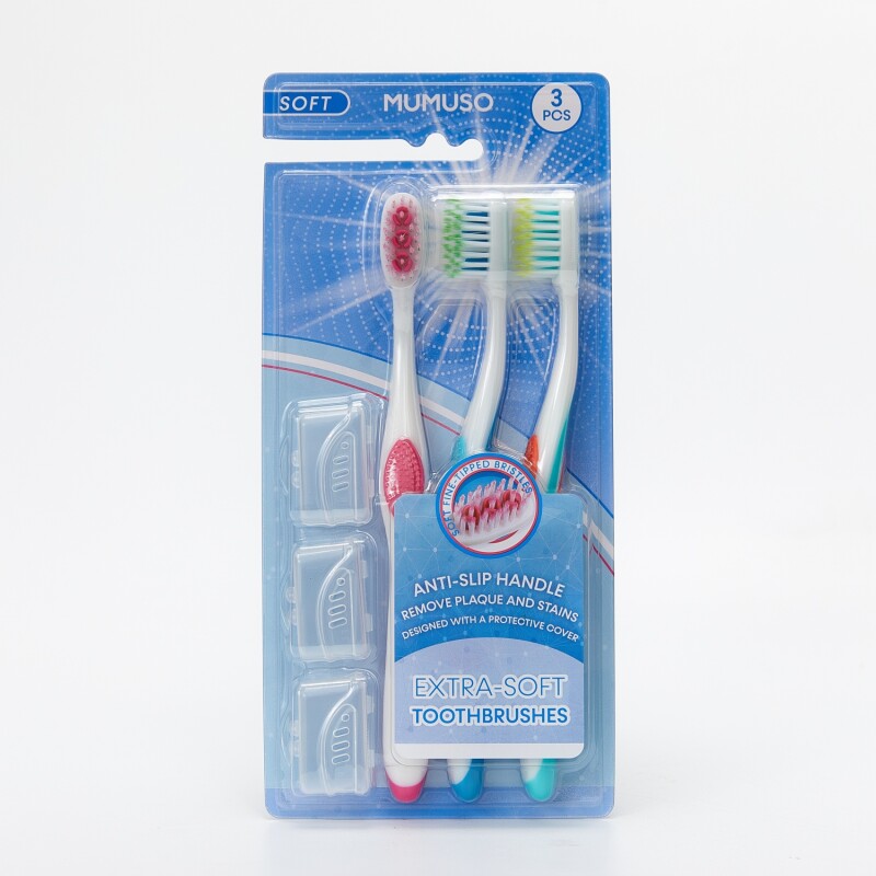CEPILLOS DE DIENTES EXTRA SUAVES (PAQUETE DE 3) CEPILLOS DE DIENTES EXTRA SUAVES (PAQUETE DE 3)