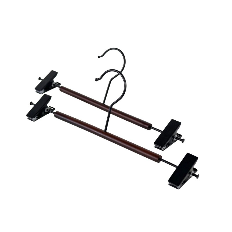 PERCHA MARRON C/GANCHO 31X10CM 2PZAS Unica