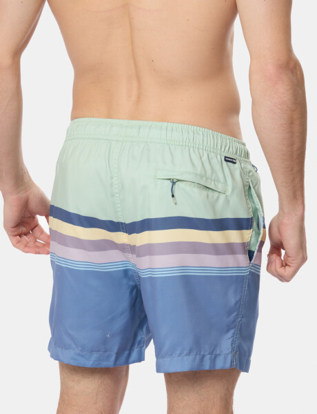 SHORT DE BAÑO RAYADO Piedra