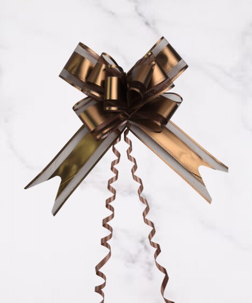 Moño magico grande 5,5 cm x 70 cm MARRON