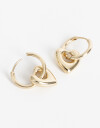 Aros Argollas Metal Argollas De Metal Reciclado Dorado - Dorado