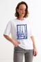 Remera m/c estampada colección Paris BLANCO