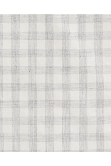 Camisa de popelina, diseño a cuadros Sin color