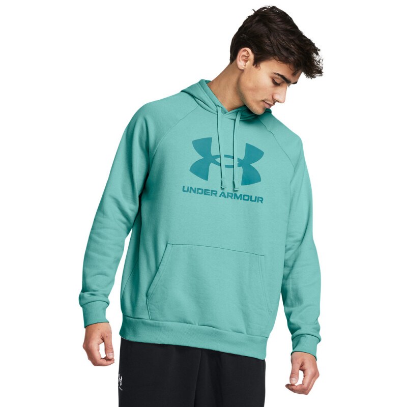UA Rival Fleece Logo HD-RED GRN-482