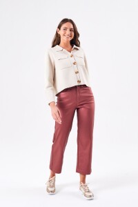Sobrecamisa Beige Melange