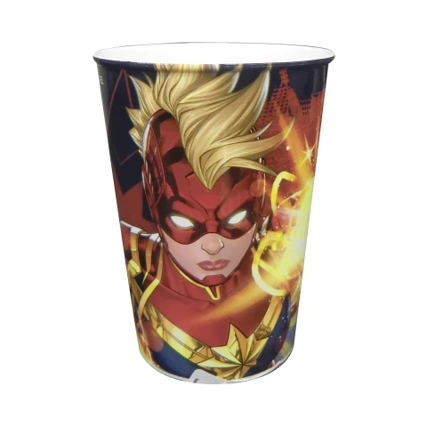 Vaso Plástico 320 ml Capitana Marvel