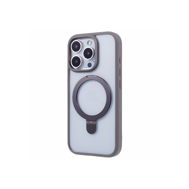 Protector para iPhone 16 Pro Max soporte color gris Protector Para Iphone 16 Pro Max Soporte Color Gris