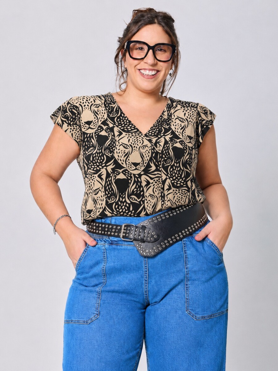 Blusa Beti leopardo