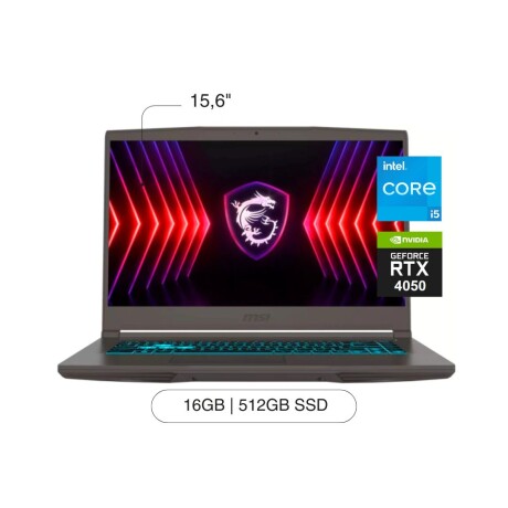 Notebook MSI Thin 15,6' FHD 512GB / 16GB RAM I5-13420H RTX4050 W11 Notebook MSI Thin 15,6' FHD 512GB / 16GB RAM I5-13420H RTX4050 W11