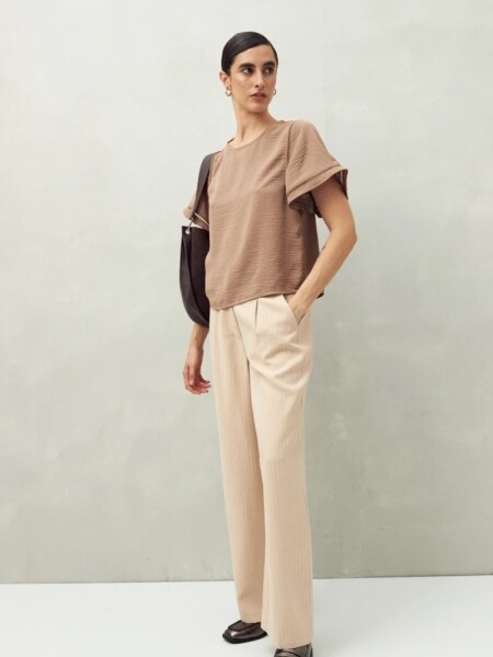 BLUZA D.CASSIN CACTUS MARRON