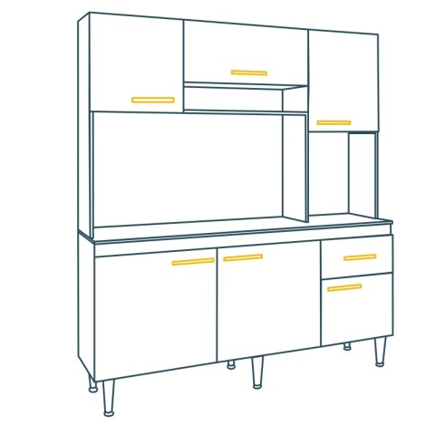 Armado mueble de Cocina Compacta hasta 6 módulos Armado mueble de Cocina Compacta hasta 6 módulos