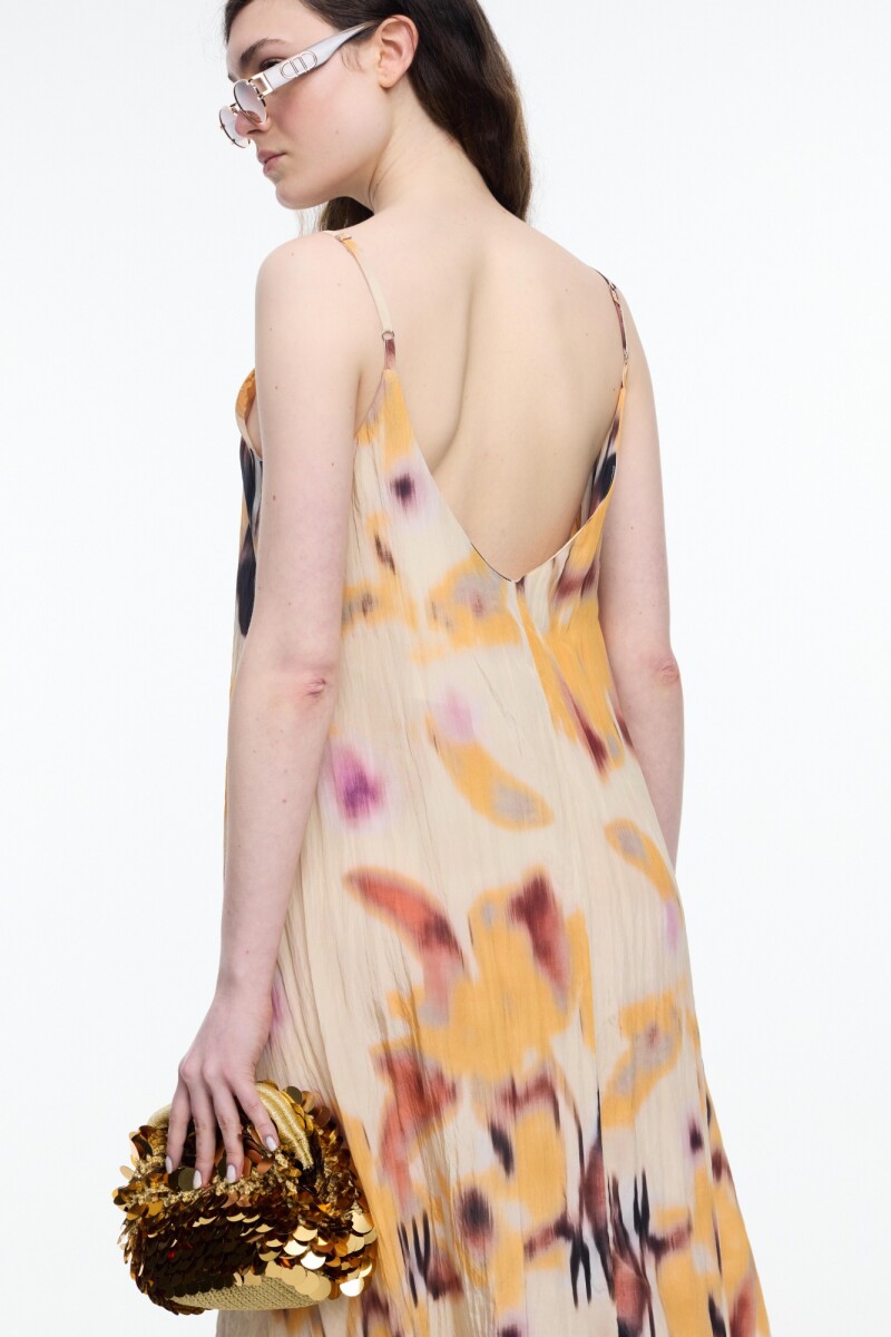 VESTIDO TIRANTES Amarillo