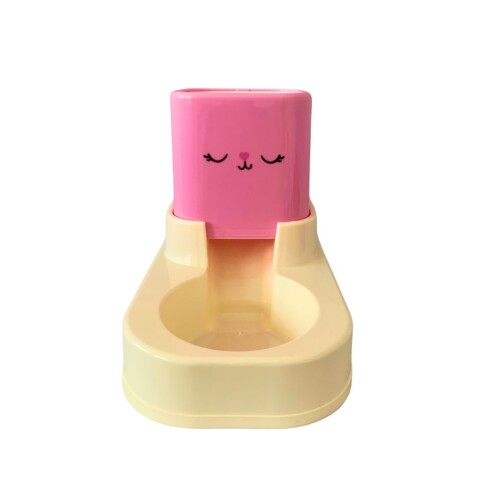 Dispensador Comedero/Bebedero 1800 ml Rosa Dispensador Comedero/Bebedero 1800 ml Rosa