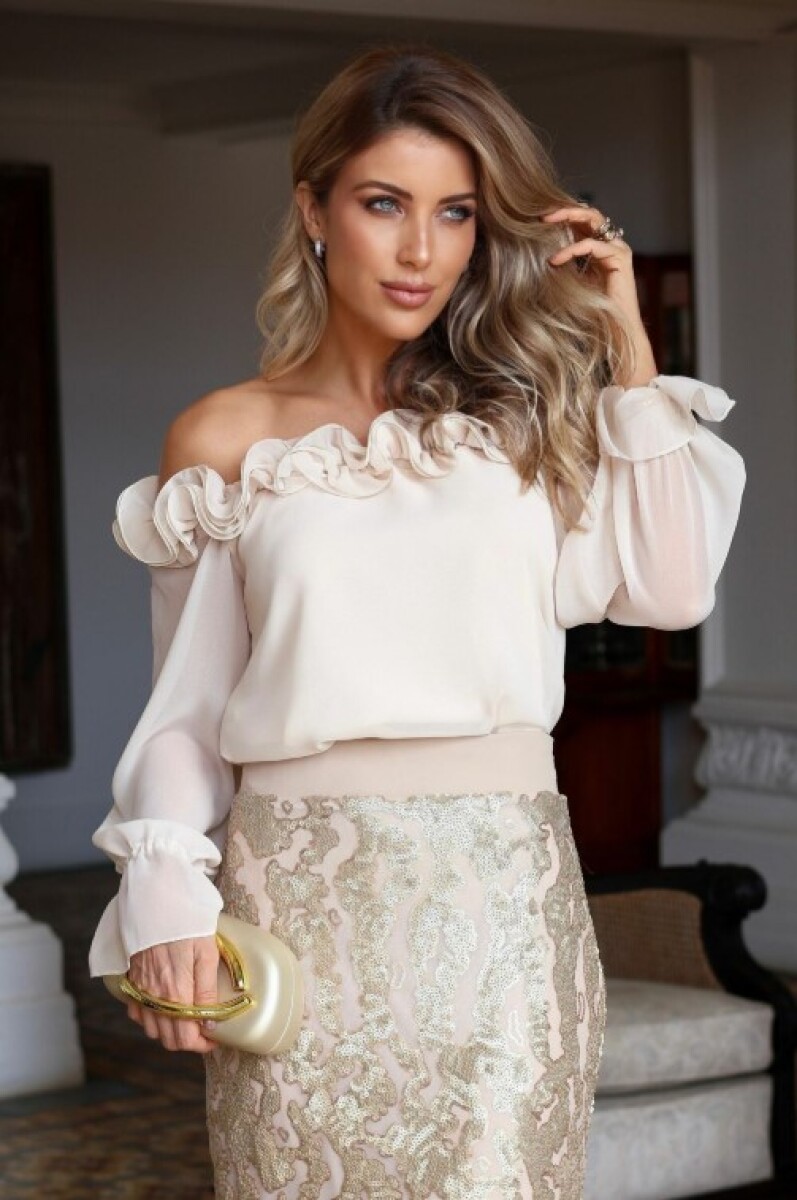 Blusa Betina - Beige 