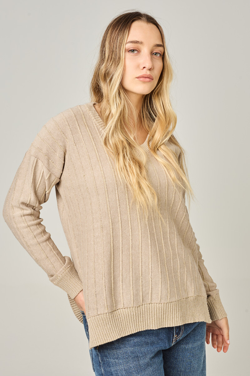 Buzo Lina - Vison lurex 